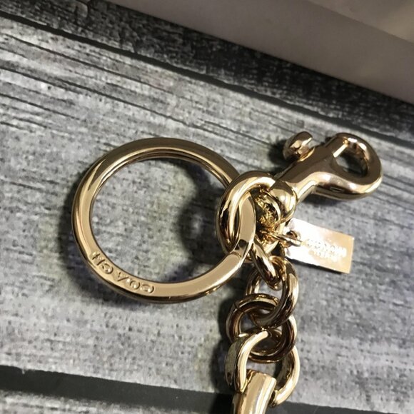 Coach Glitter Cherry Keychain with Gold and Green Accents - Picture 6 of 6